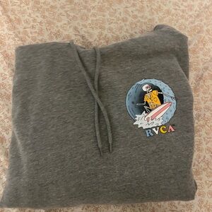 RVCA Graphic Gray Hoodie